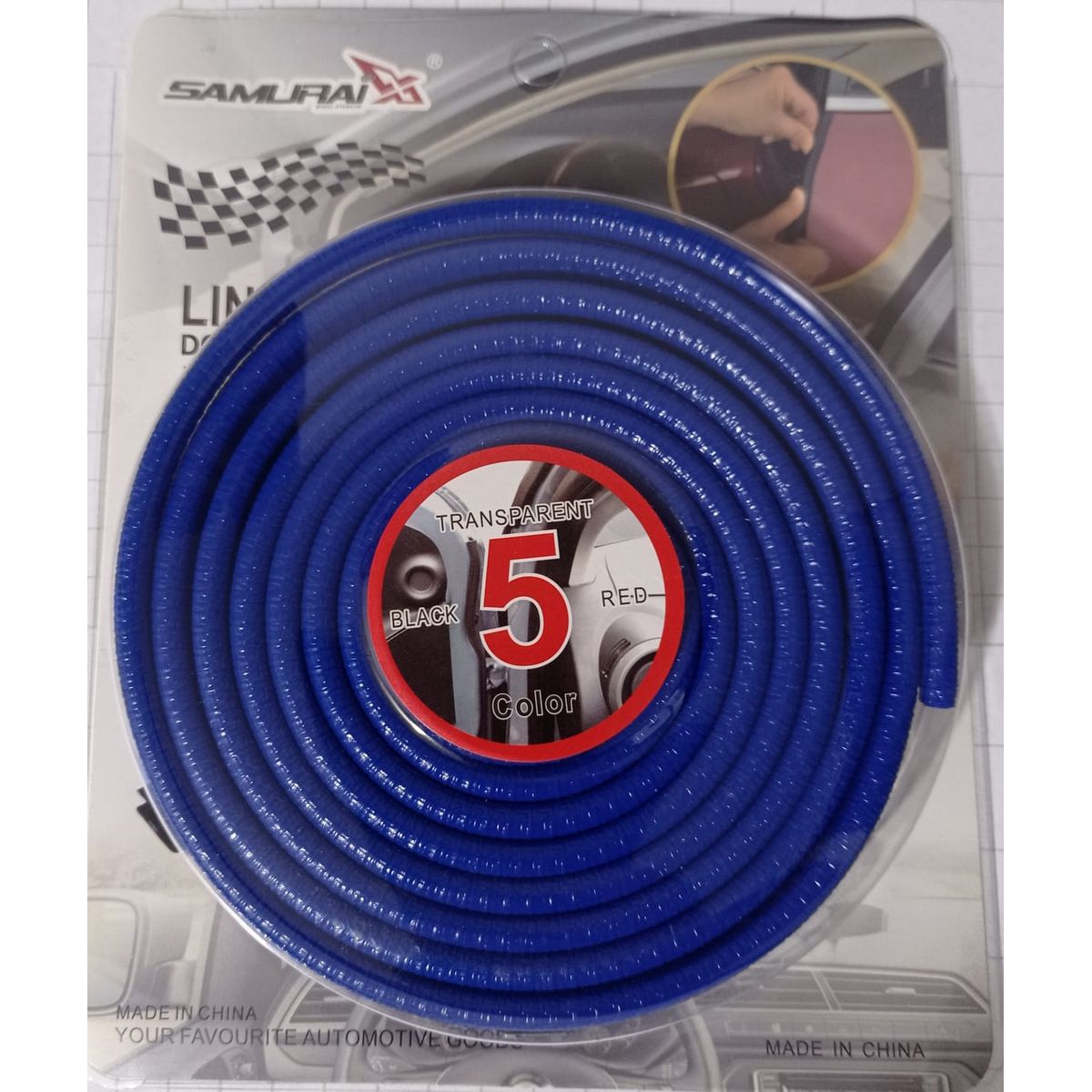 GENERICO - Molduras Samurái Protección puerta de autos Universal tipo U