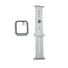 GENERICO - Correa Carcasa compatible con apple watch blanco 44mm