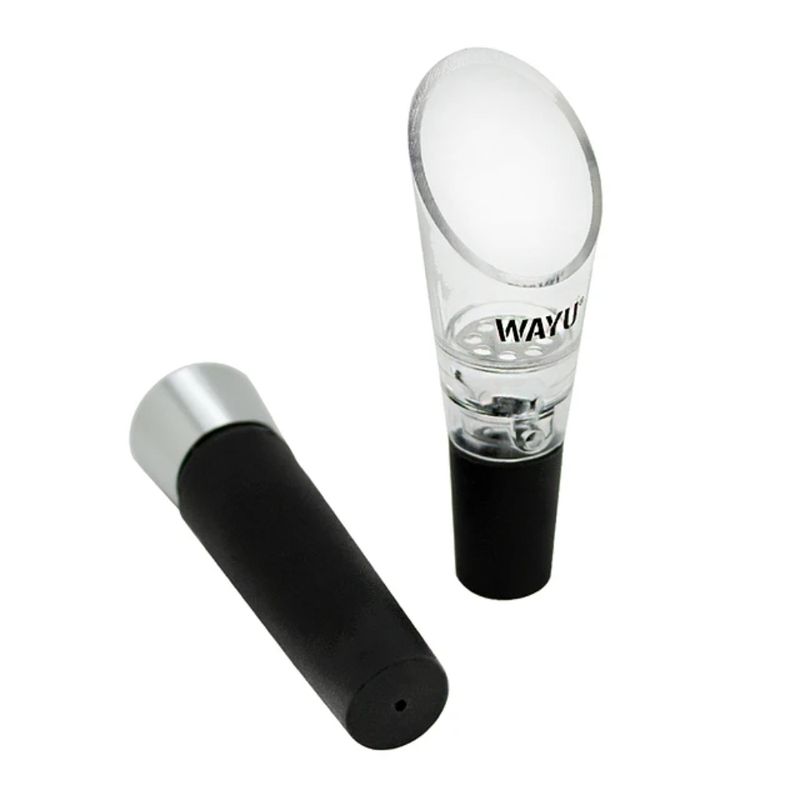 WAYU - Set De Aireador Y Tapon Vino Wayu