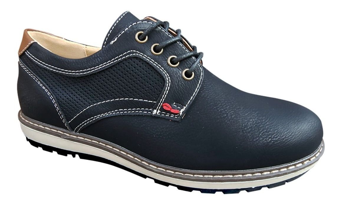 Zapato Oxford Ejecutivo De Hombre Casual Negro - 7113