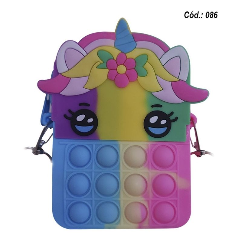 GENERICO - Cartera De Pop It Juguetes Antiestres Infantil 086 14x8.5cm