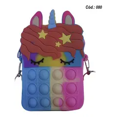 GENERICO - Cartera De Pop It Juguetes Antiestres Infantil 080 14x8.5cm