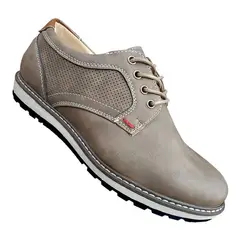 GENERICO - Zapato Oxford Ejecutivo De Hombre Casual Khaki - 7111
