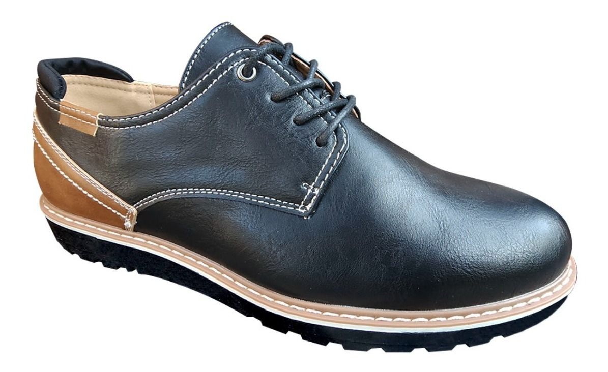 Zapato Oxford Ejecutivo De Hombre Casual Negro - 7114