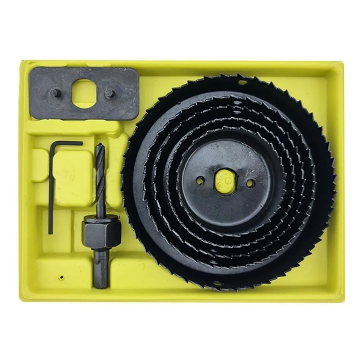 GENERICO - Kit Juego Hoja Broca Sierra Copa Para Madera 8 Piezas Neva