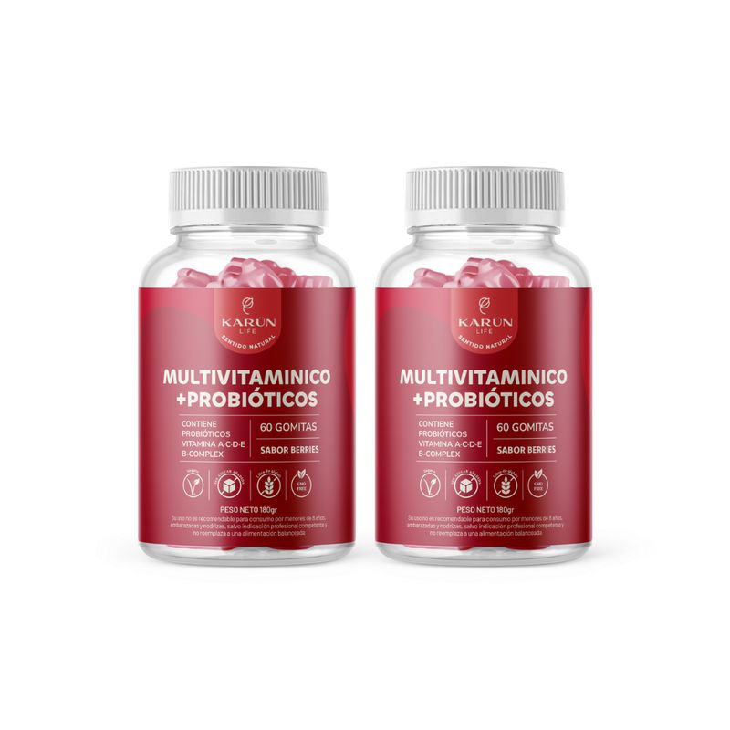 KARUNLIFE - Multivitamínico + Probióticos - Vita A C D E B - 2 x 60uni