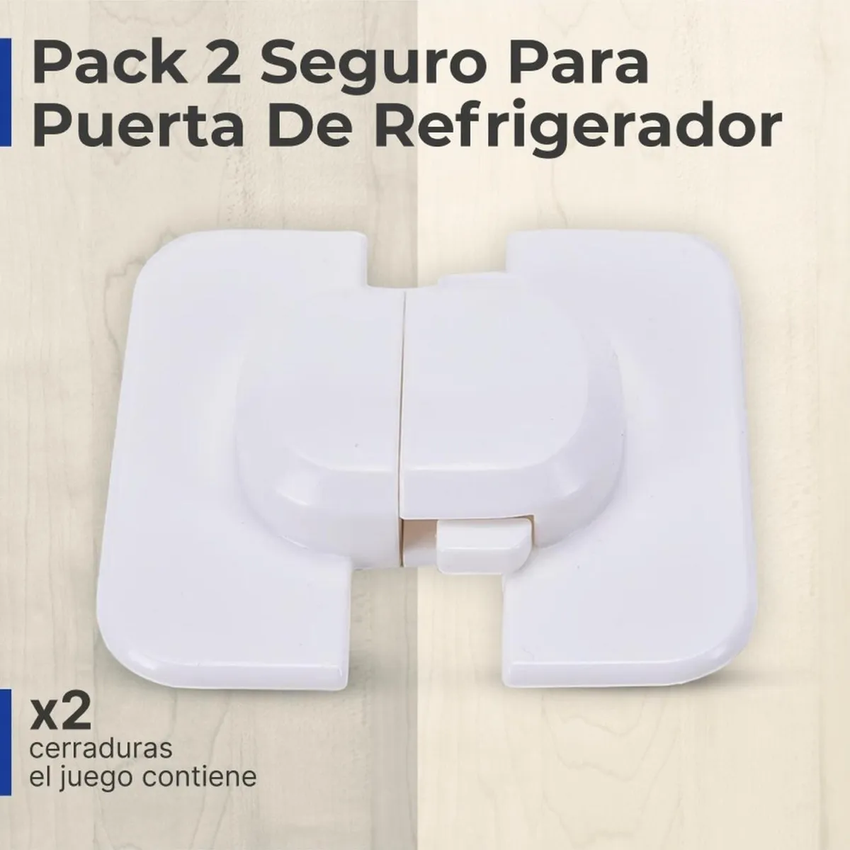 GENERICO - Pack 2 Seguro Para Puerta De Refrigerador