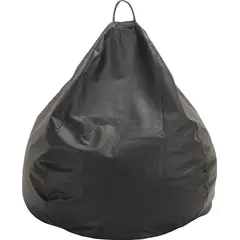 GENERICO - Pouf Pera Negro Eco Cuero 100x120x120 cm Máxima Design