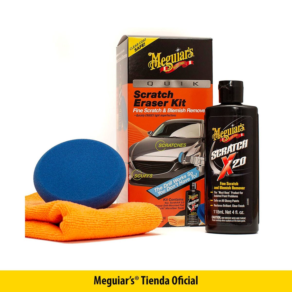 MEGUIARS - Kit Remover De Rayas Meguiars Quik Scratch Eraser Kit