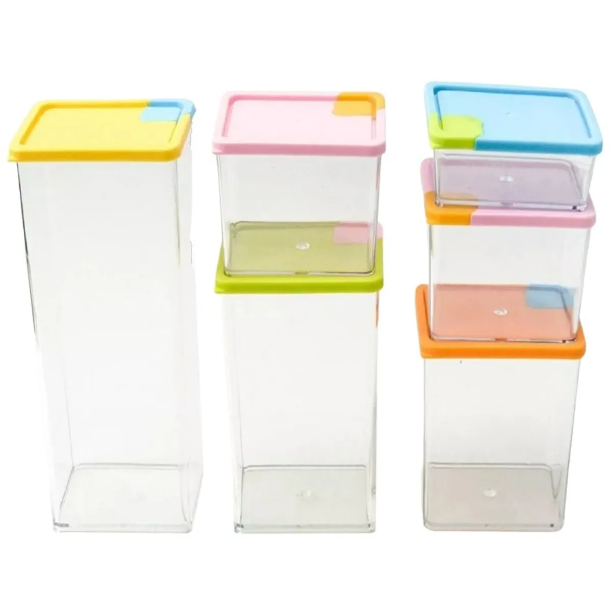 GENERICO - Set 6 Recipientes Envases Contenedores Organizador Cocina