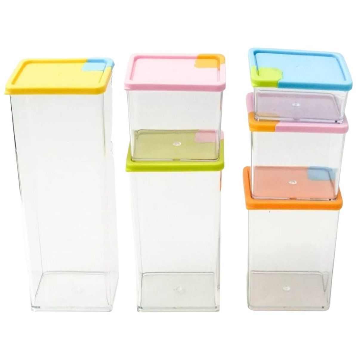 GENERICO - Set 6 Recipientes Envases Contenedores Organizador Cocina