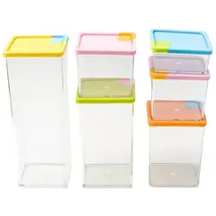 GENERICO - Set 6 Recipientes Envases Contenedores Organizador Cocina