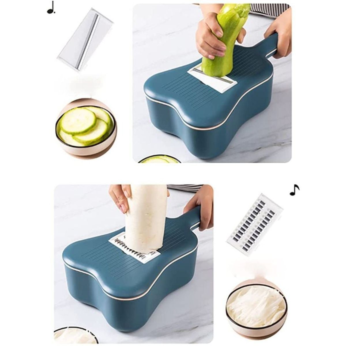 GENERICO - Cortador Rallador de Verduras Multifuncional Cocina