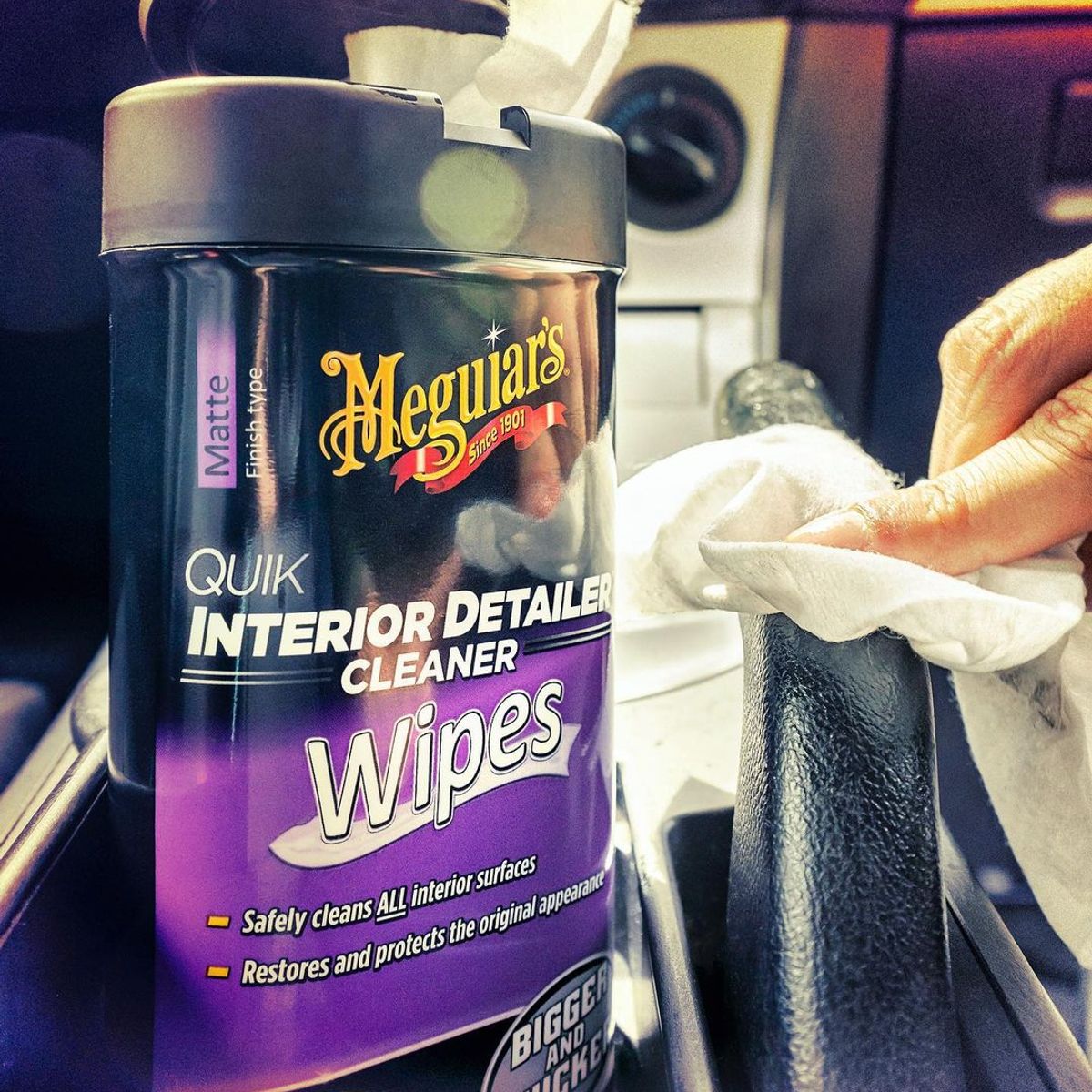 MEGUIARS - Limpiador interior Meguiars Wipes Quik Interior Detailer