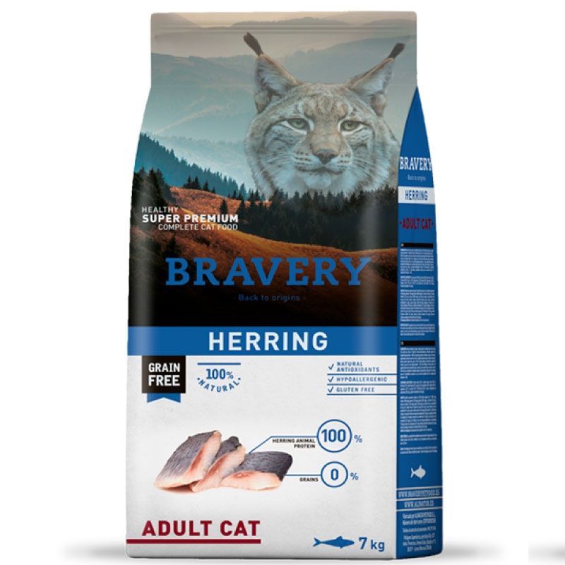 BRAVERY - Bravery Herring Arenque Adult Cat 7Kg