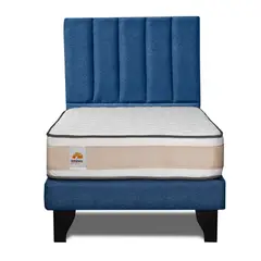 INNOVAMUEBLES - CAMA + RESPALDO DREAMS 1,5 PL AZUL
