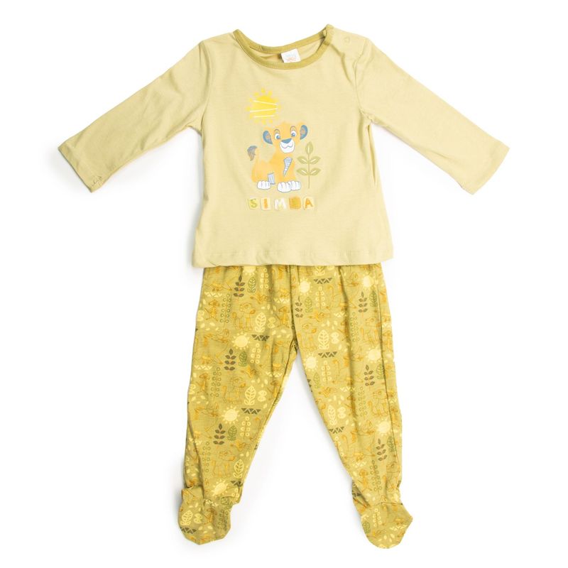 DISNEY - Pijama Bebe Rey León Soleado Verde Claro Disney