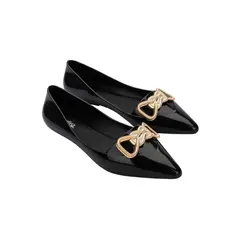 MELISSA - Ballerina Puntilla Pointy Classy Negro