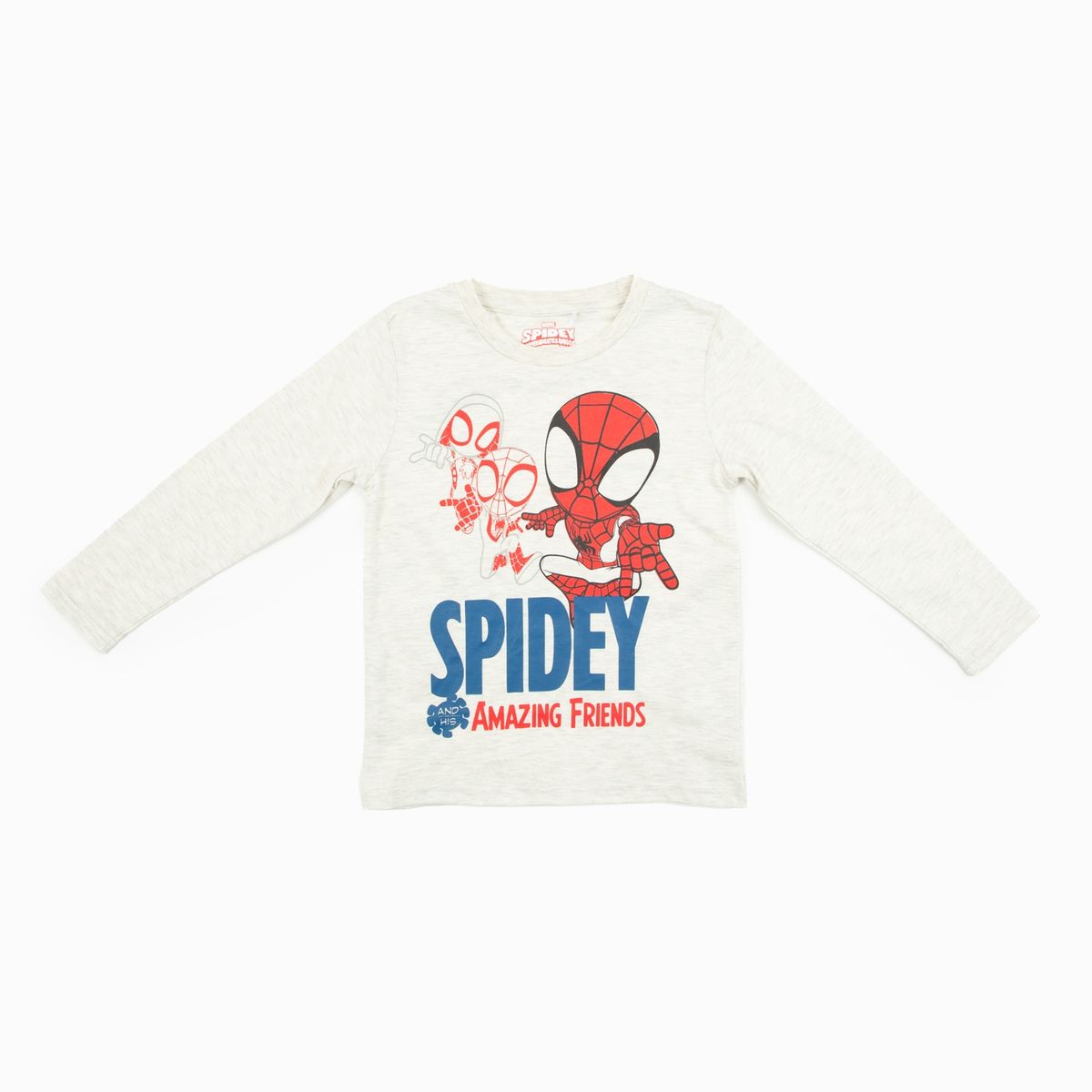 MARVEL - Polera Manga Larga Niño Spiderman Multiverse Gris Marvel