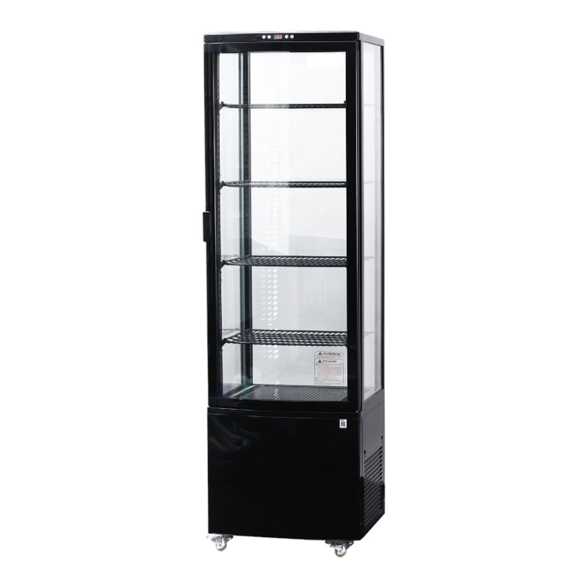 BOZZO - Vitrina Vertical R-300 Negro BOZZO 300 litros