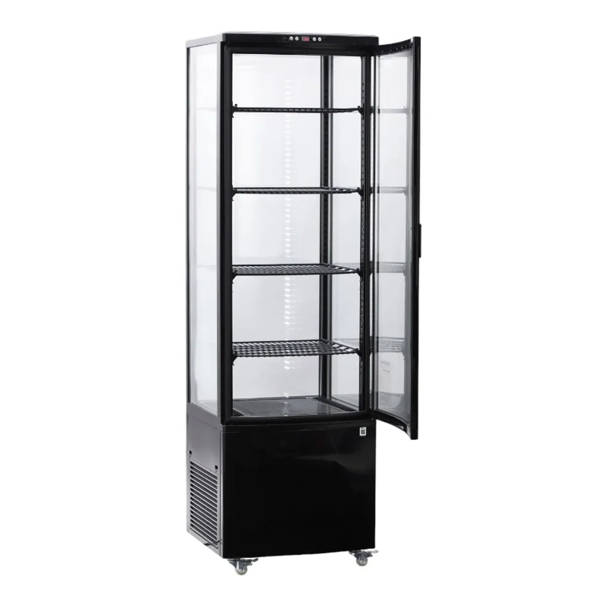 BOZZO - Vitrina Vertical R-300 Negro BOZZO 300 litros