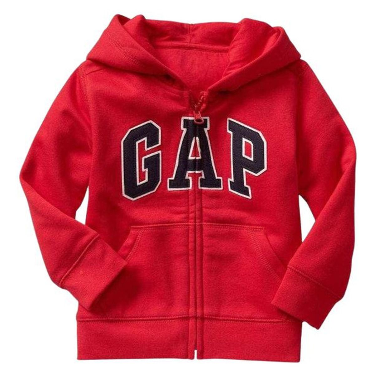 GAP - Polerón Con Gorro Y Cierre Logo Toddler Boy Niño Rojo