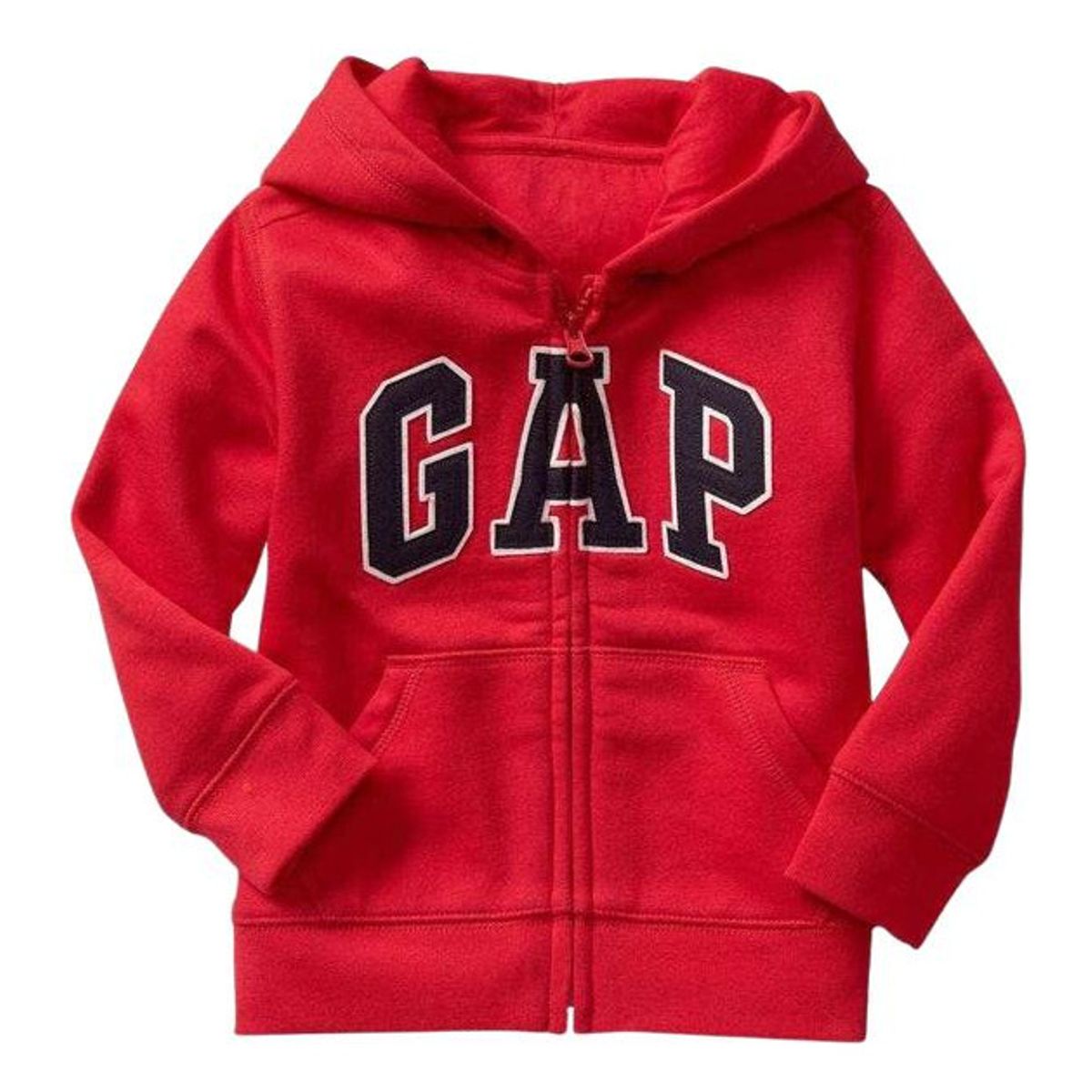 GAP - Polerón Con Gorro Y Cierre Logo Toddler Boy Niño Rojo