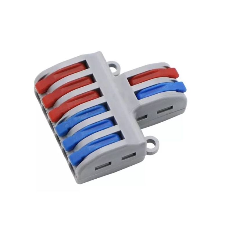 GENERICO - Conector Rapido Bornera Universal 2 entradas y 6 salidas