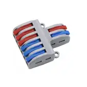 GENERICO - Conector Rapido Bornera Universal 2 entradas y 6 salidas