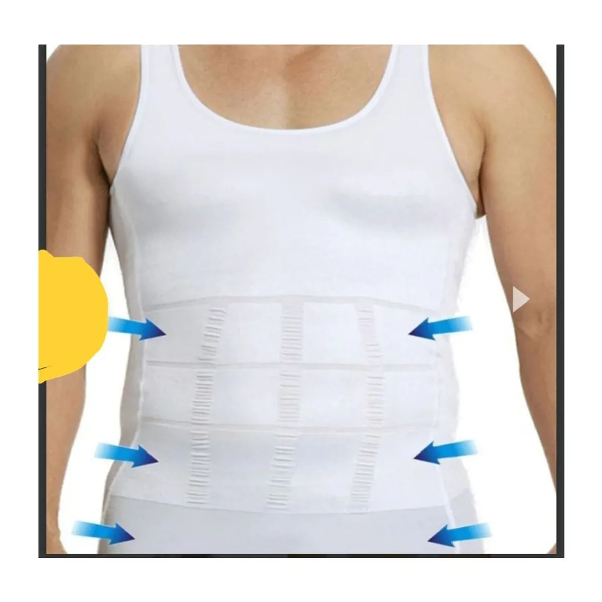 GENERICO - Polera Camiseta Faja Reductora Térmica Hombre Adelgazar Talla XL