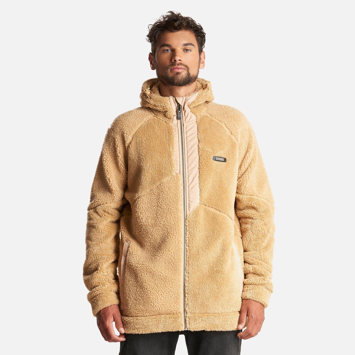 LIPPI - Chaqueta Hombre Bear Shaggy-Pro Hoody Jacket Taupe Lippi