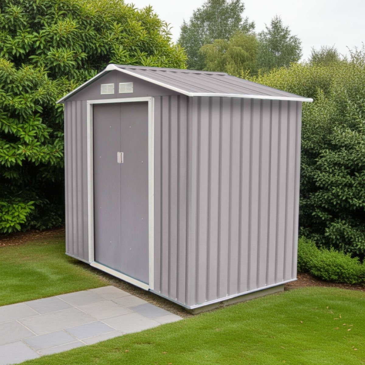 IGPRO - Bodega de Jardín Igpro mas kit base de piso 15,83 m2 GRIS