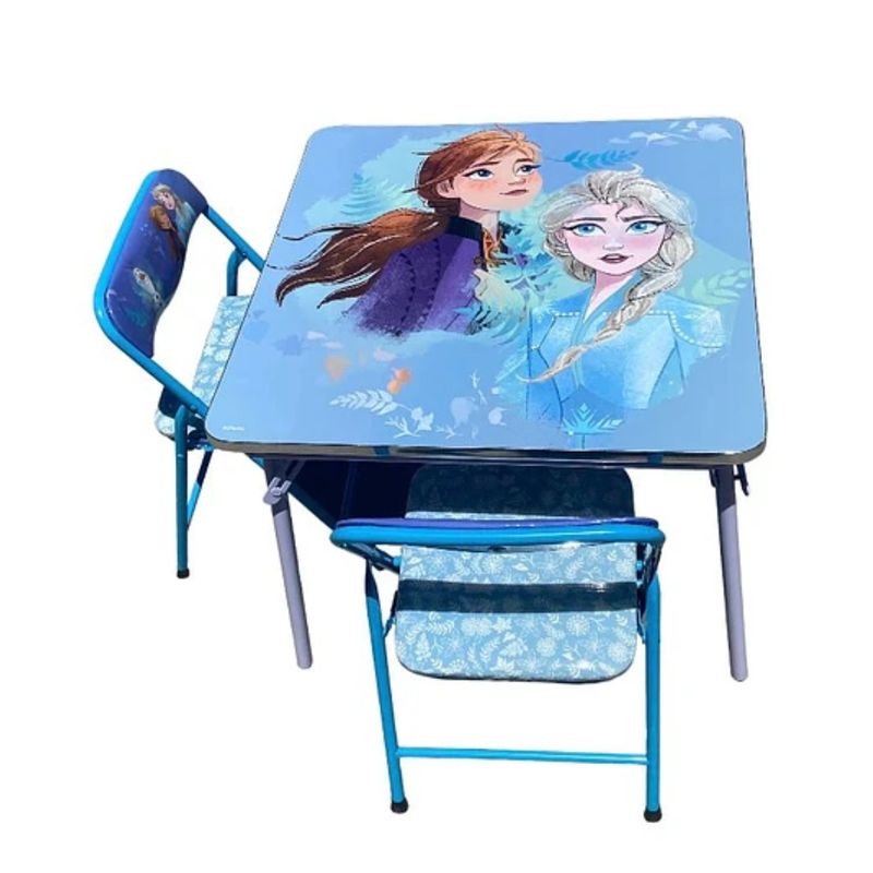 DISNEY - Mesa con Dos Sillas Plegables Diseño Frozen Disney