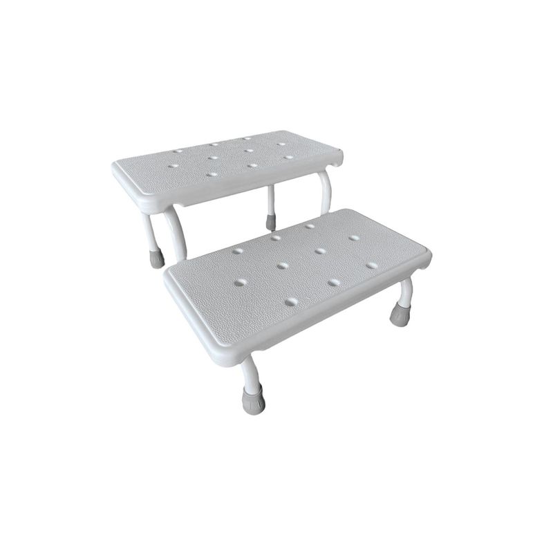 MAXCARE - Escabel Dos Peldaños MetalPlástico MAXCARE