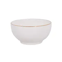 GENERICO - Bowl Royal de 11 cm con borde dorado para frutas y cereales