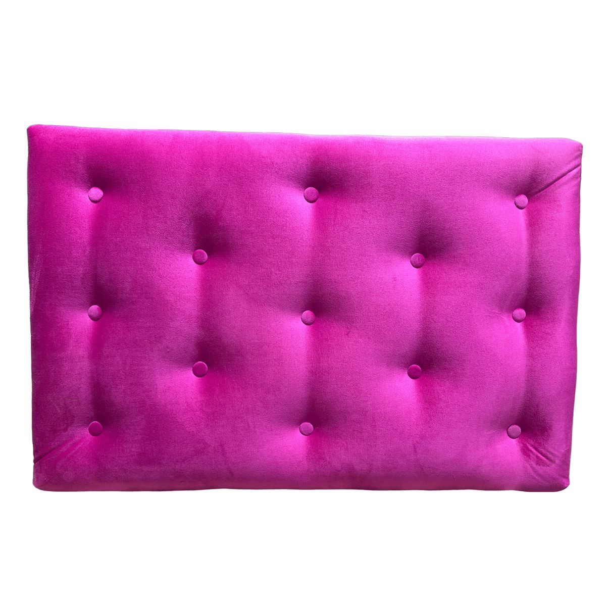 GENERICO - Respaldo 1 Plaza Fucsia Felpa Muebles Rimar