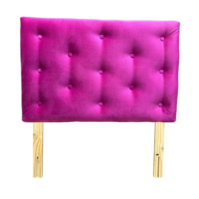 Imagen 2 del producto Respaldo 1 Plaza Fucsia Felpa Muebles Rimar