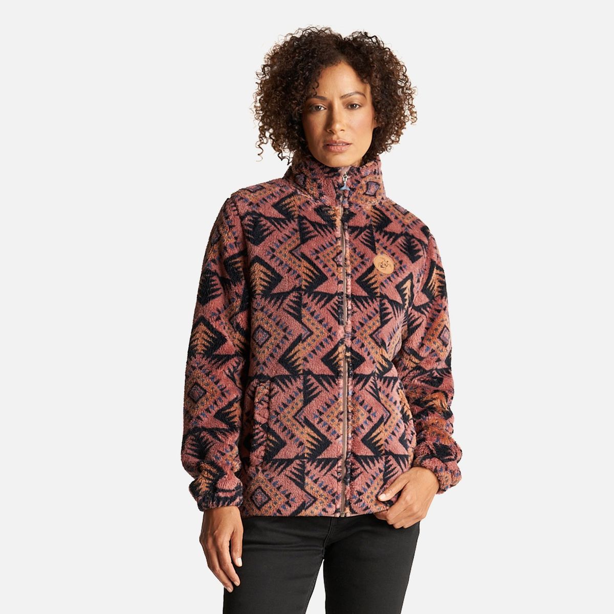 HAKA HONU - Chaqueta Mujer Caluro-Sin Print Rosa Haka Honu
