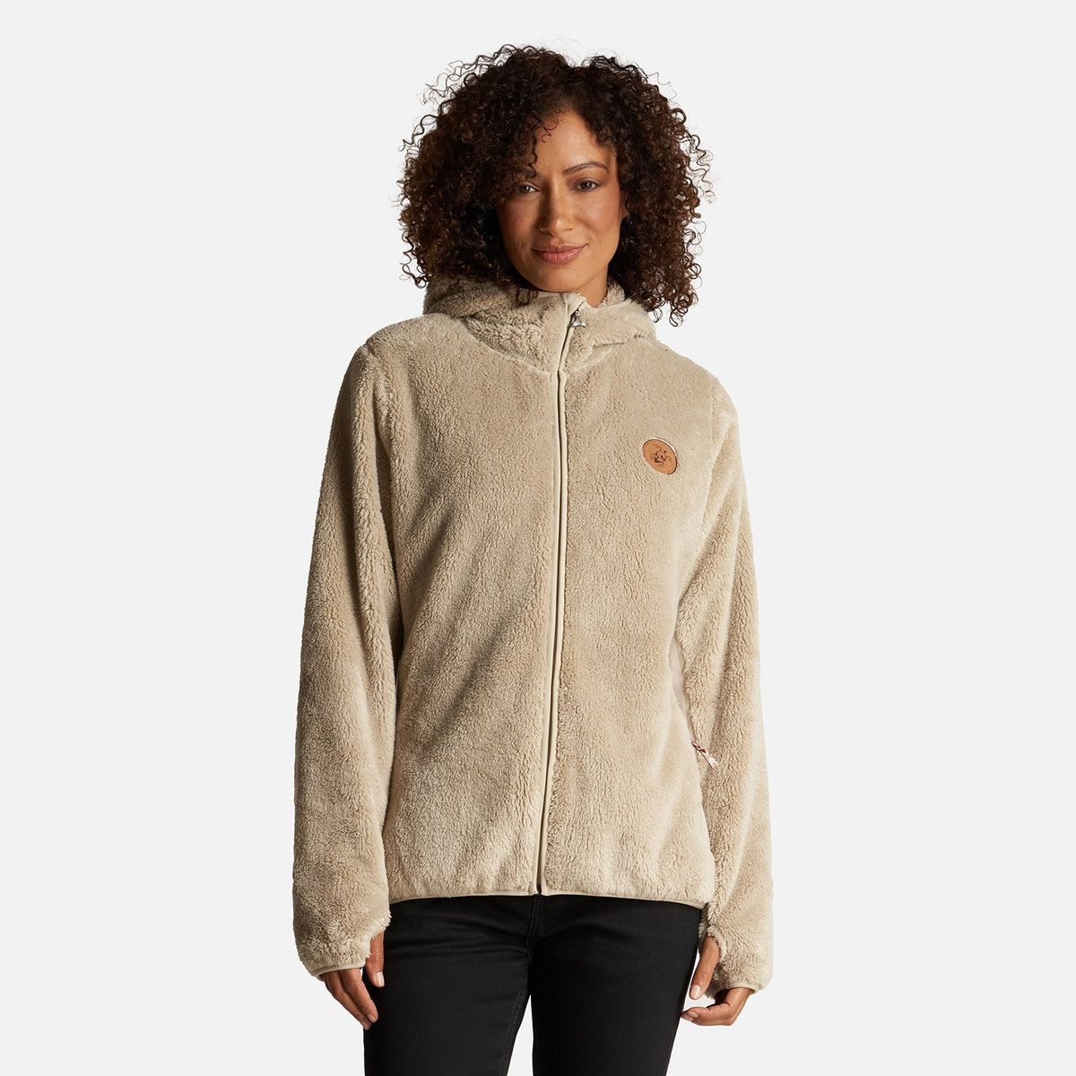 HAKA HONU - Chaqueta Mujer Calur-oso Beige Haka Honu