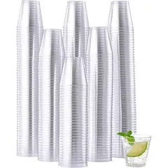 PASTELERIUSCL - 25 Set Vasos Desechables Vasos Reutilizables Vasos Cerveceros Vasos Acrilicos Vaso De Postres 102ml
