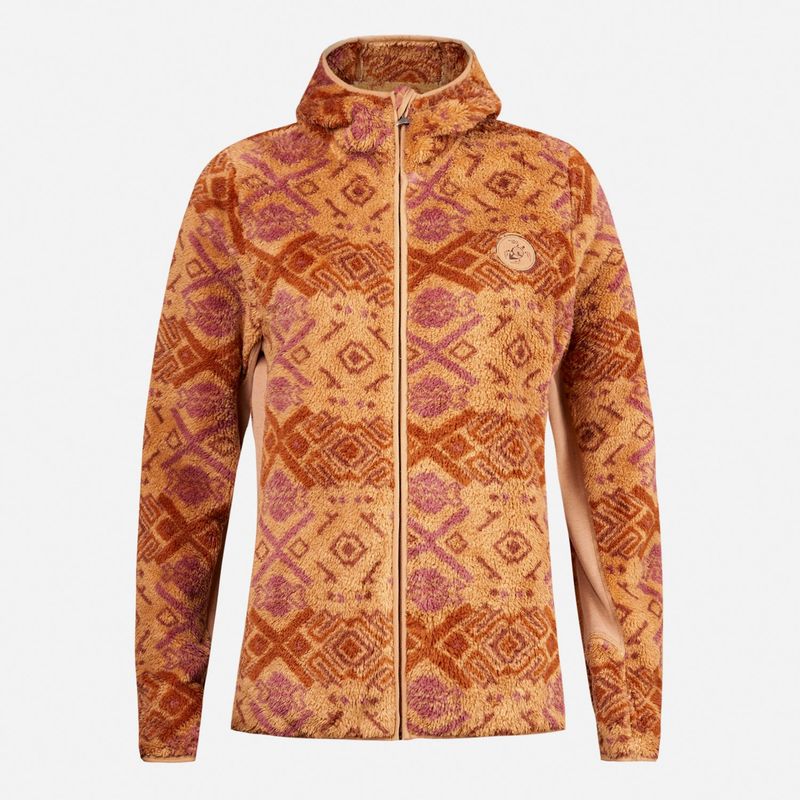 HAKA HONU - Chaqueta Mujer Calur-oso Full Print Camel Haka Honu