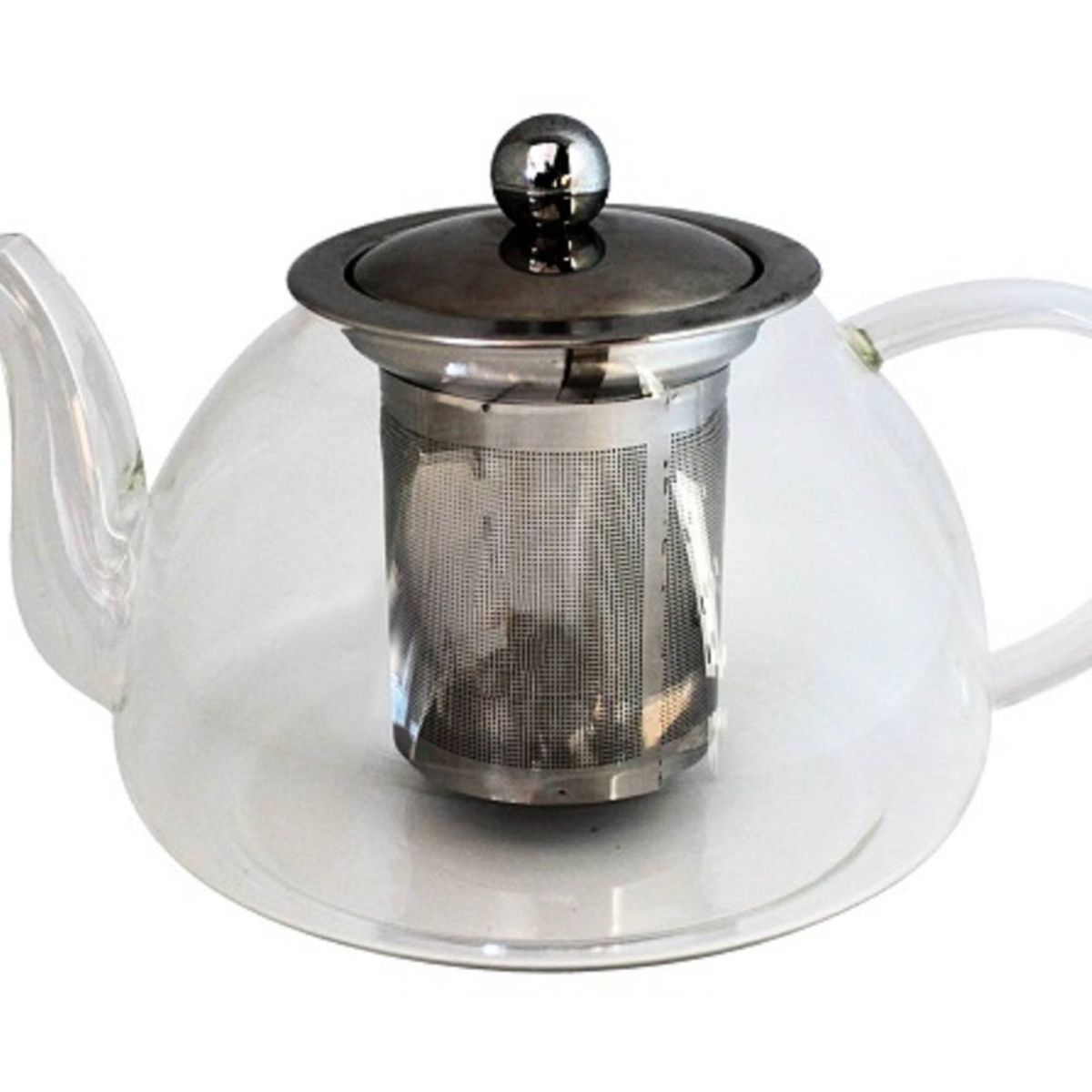 GLASSO - TETERA DE VIDRIO GLASSO 1 LT CON INFUSOR DE ACERO INOXIDABLE GLASSO