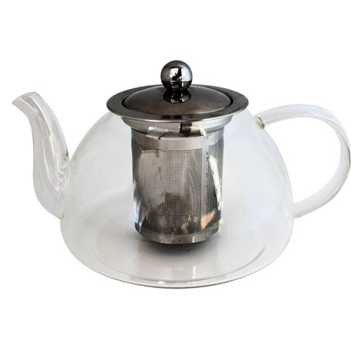 GLASSO - TETERA DE VIDRIO GLASSO 1 LT CON INFUSOR DE ACERO INOXIDABLE GLASSO