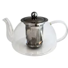 GLASSO - TETERA DE VIDRIO 1 LT CON INFUSOR DE ACERO INOXIDABLE