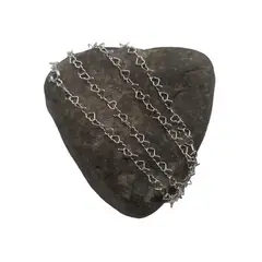 GENERICO - Cadena Mujer Corazones Plata Italiana 925 - 50 Cm