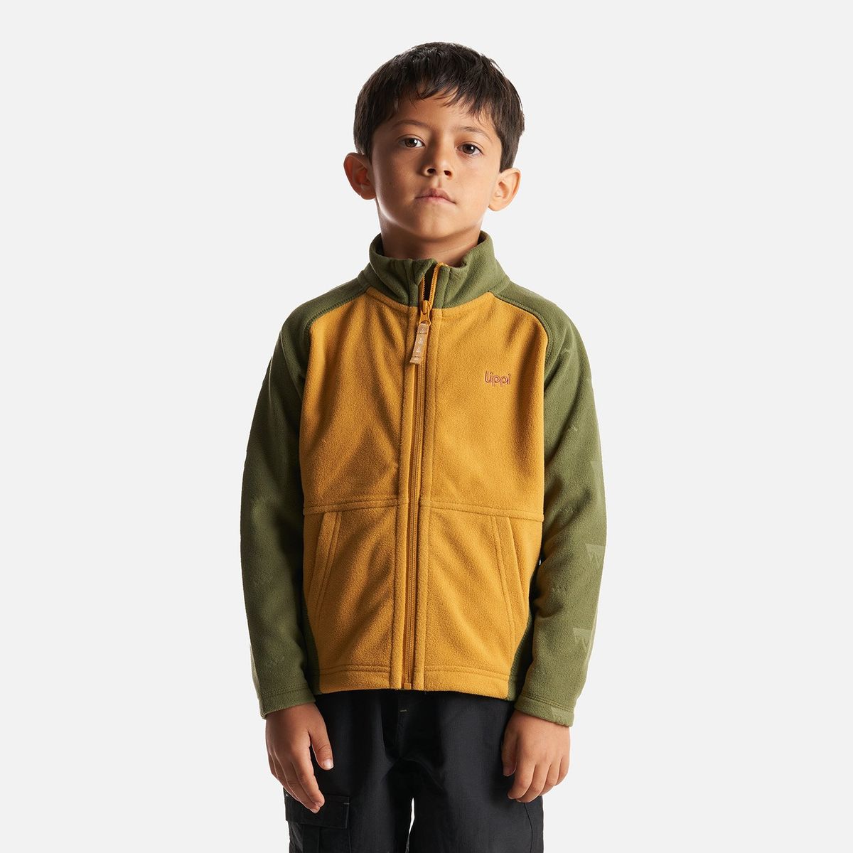 LIPPI - Chaqueta Niño Cold Day Therm-Pro Full Zip Jacket Mostaza/Verde Lippi