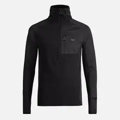 LIPPI - Poleron Hombre Jacaranda Mountain Nano-F 1/4 Zip Hoody Negro