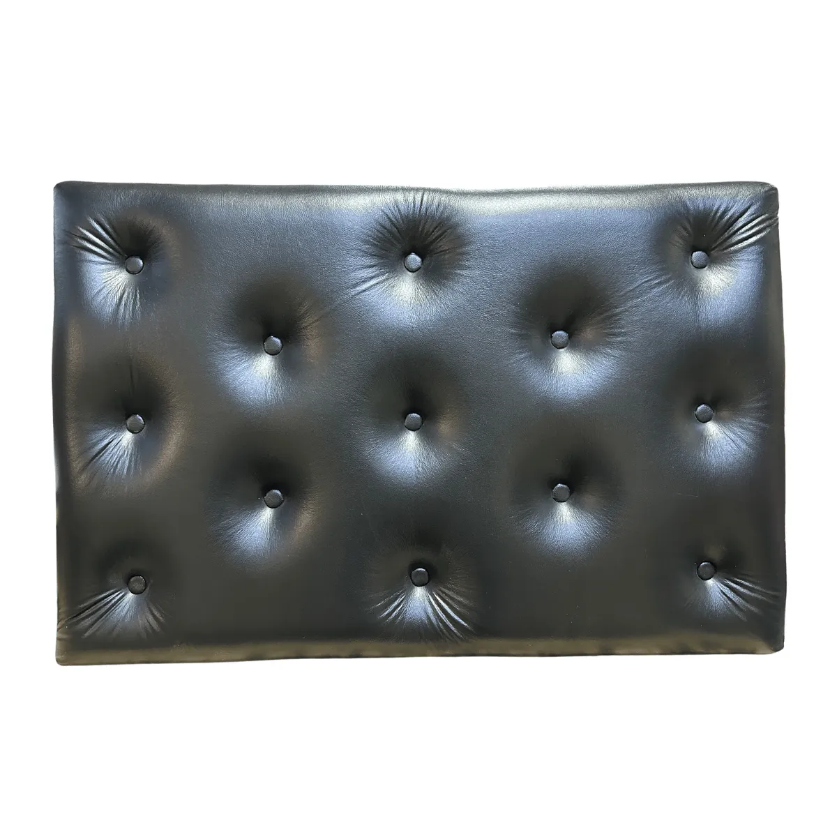 GENERICO - Respaldo 1 Plaza Negro Eco Cuero Muebles Rimar