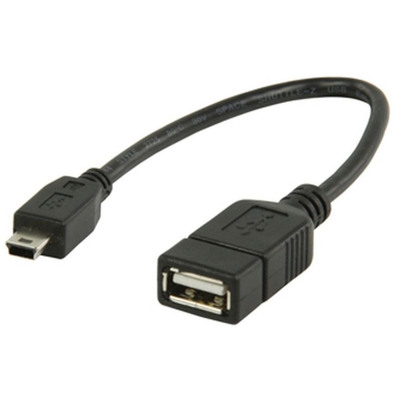 GENERICO - Cable Adaptador Otg Mini Usb 5 Pin Macho A Usb Hembra V3-usb
