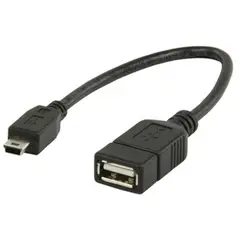 GENERICO - Cable Adaptador Otg Mini Usb 5 Pin Macho A Usb Hembra V3-usb